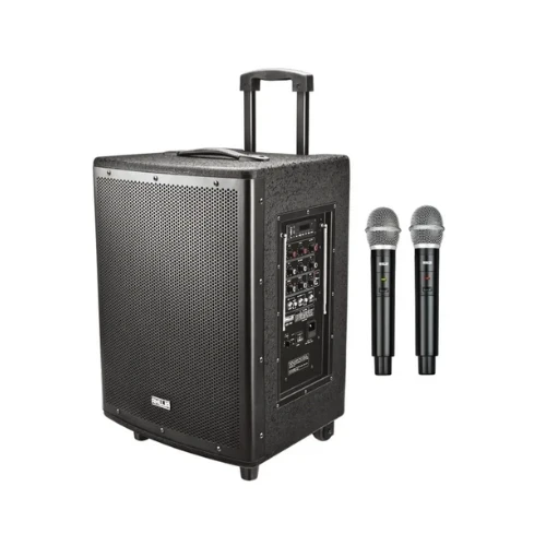 Ahuja ABX-800 60-Watt Portable Active Speaker With dual Hand Wireless Microphone