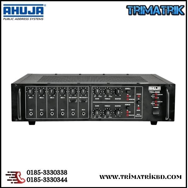 Ahuja TZA-2000 200 Watts 2 Zone PA Mixer Amplifier